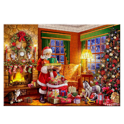 Kinder cartoon santa puzzle puzzle spielzeug