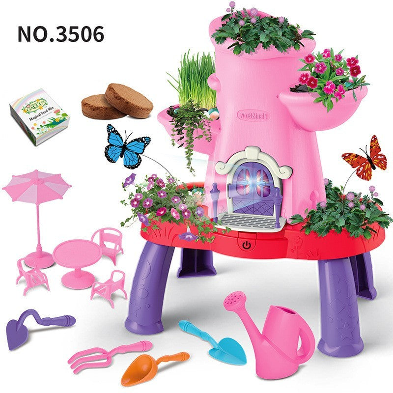 Kinder-Puzzle-Spielzeug zum Blumenpflanzen mit Geräuschen