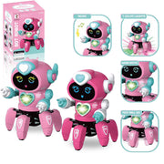 Smart Tanzen Roboter Elektronische Sechs-klaue Dance Roboter Enthalten LED Musik Nina Roboter Spielzeug für Kinder Geburtstag Geschenk
