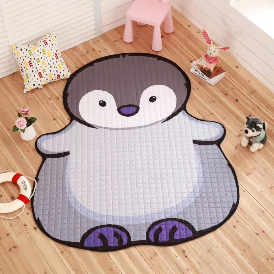 Spielzeug Baby Spielen Matte Kinder Teppich Weiß Tiger Plüsch Teppiche Für Liveing Zimmer Dekoration Fußmatten Entwicklung Matte Für Kinder