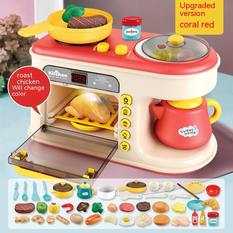 Kinderspiel haus Küchen spielzeug Simulation Küchengeräte Frühstücks maschine Spielzeug