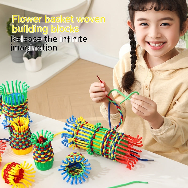 Kinder handgemachtes Diy gewebtes Gewindes pielzeug