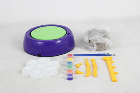 Spielzeug für Kinder mit Farben und Werkzeugen Diy Toy Clay Töpfe Herstellung Keramik Rad Set für Kinder Geschenke