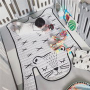 Spielzeug Baby Spielen Matte Kinder Teppich Weiß Tiger Plüsch Teppiche Für Liveing Zimmer Dekoration Fußmatten Entwicklung Matte Für Kinder
