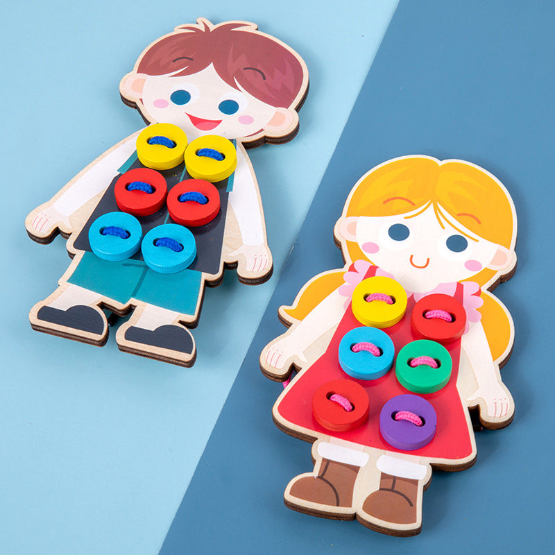 mytooy Montessori Knopf- und Schnürspiel