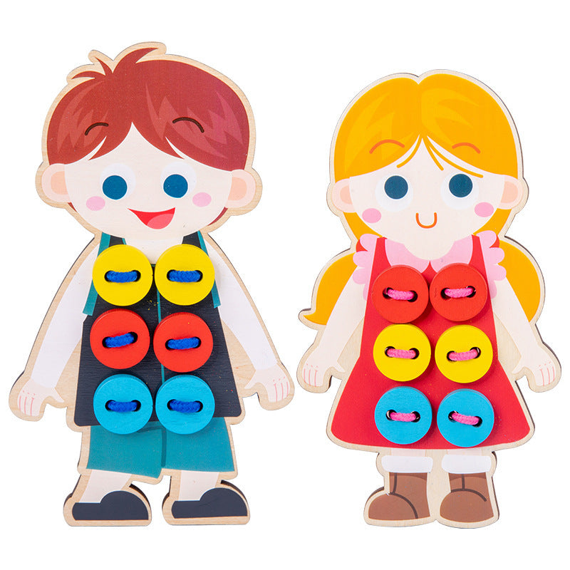 mytooy Montessori Knopf- und Schnürspiel