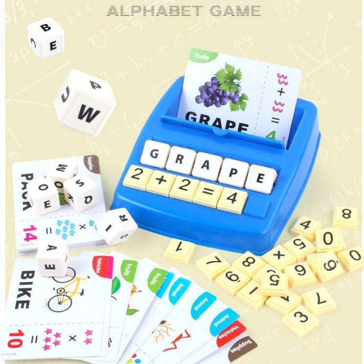 Alphabet Desktop-Spiel Lern zahlen Matching Early Education Spielzeug