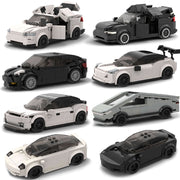 Chinesische Puzzle-Bausteine Tesla-Technologie Auto Kinder Lernspielzeug