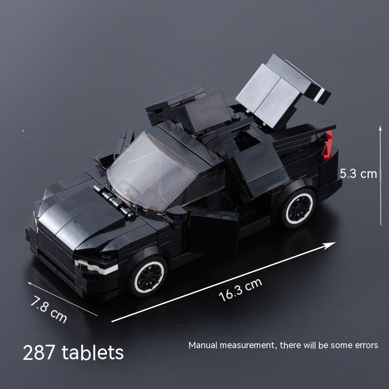 Chinesische Puzzle-Bausteine Tesla-Technologie Auto Kinder Lernspielzeug