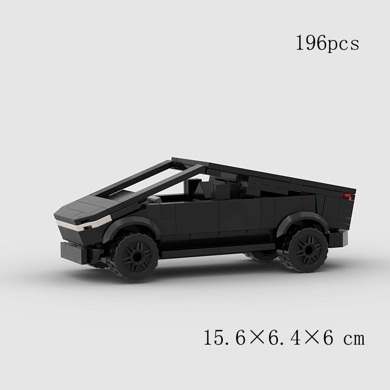 Chinesische Puzzle-Bausteine Tesla-Technologie Auto Kinder Lernspielzeug