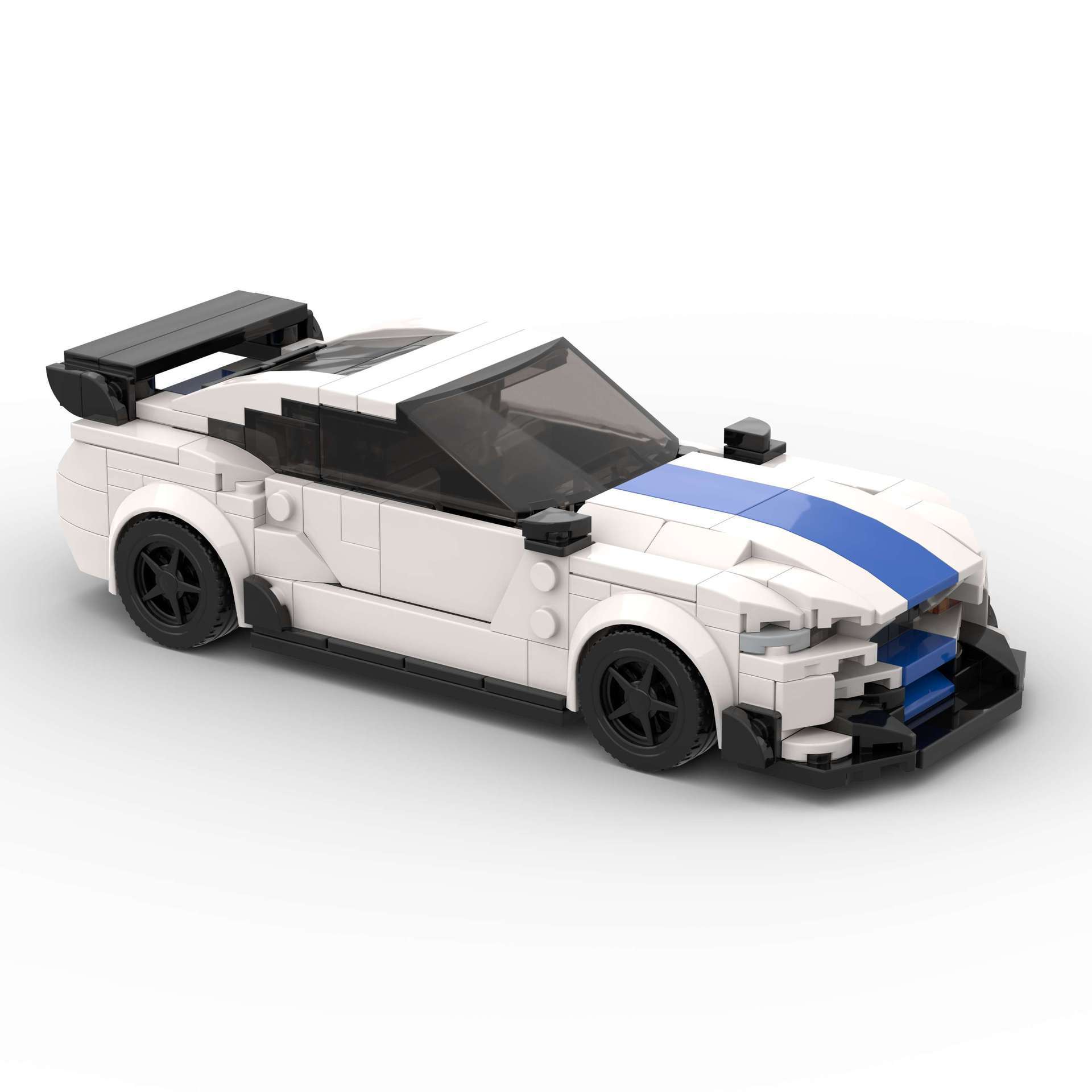 Kinder bausteine Rennwagen, die Spielzeug zusammenbauen