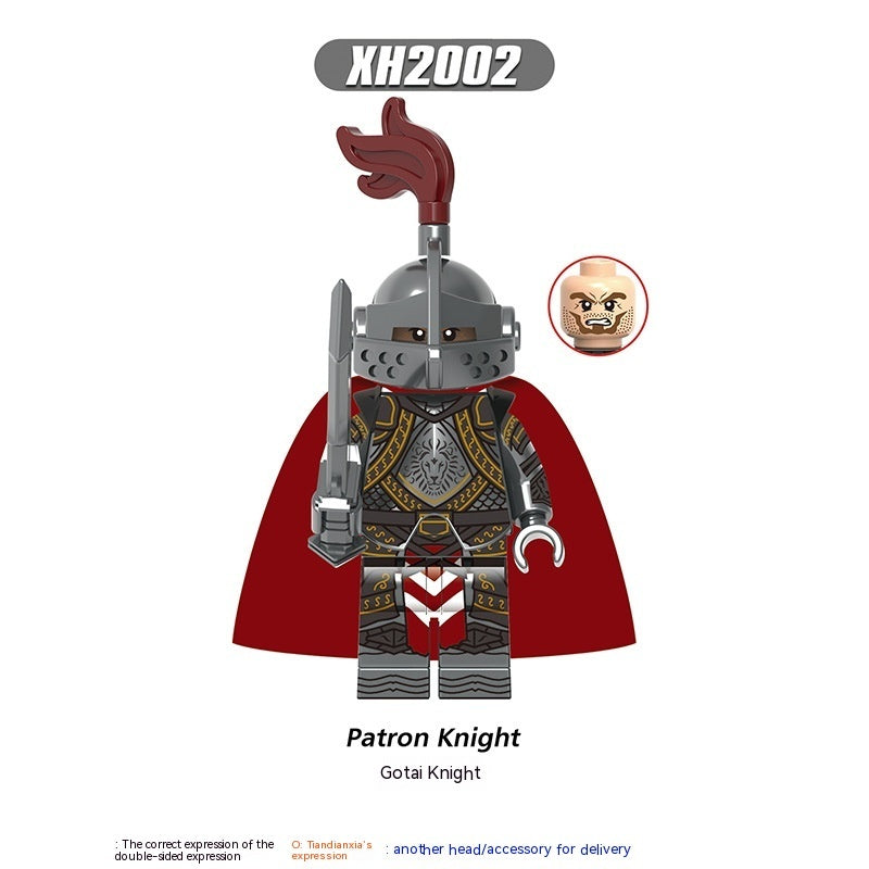 Medieval Series Battle Priest Imperial Knight Kinder zusammen gebaut Bausteine Spielzeug