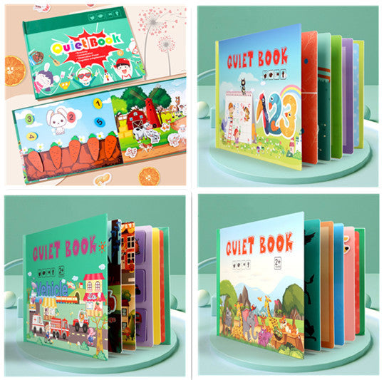 Kinder Pädagogisches Spielzeug Wiederholt Klebte Bücher Zu Lesen