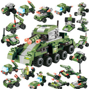 Military aircraft carrier polizei bausteine kinder montiert DIY spielzeug