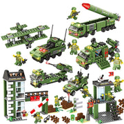 Military aircraft carrier polizei bausteine kinder montiert DIY spielzeug