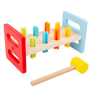Holz Regenbogen Klopf-Tisch Hammer Musik Whac-a-Mole Klopf Kinder Spielzeug
