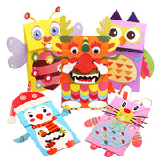 Kinder Kreative Herstellung Paste Papier Puppe Puzzle Spielzeug