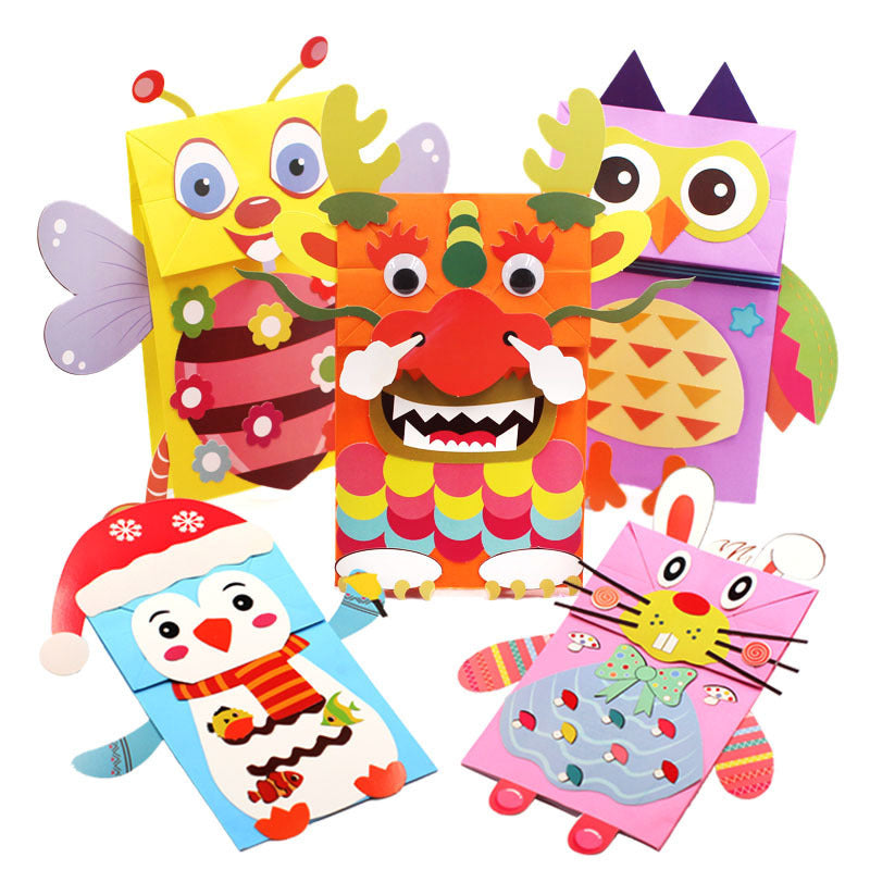 Kinder Kreative Herstellung Paste Papier Puppe Puzzle Spielzeug