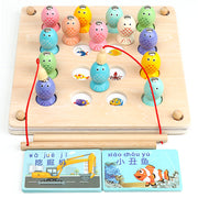 Wooden memory chess fishing game puzzle toys Mein Shop