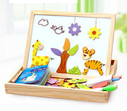 Holz Magnetischen Puzzle Spielzeug Kinder 3D Puzzle Box Abbildung Tiere Circus Schreiben Zeichnung Bord Lernen Bildung Spielzeug Für Kinder