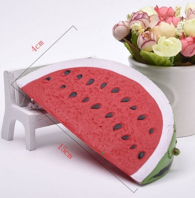 1 Stück PU Quetsch Viskose Wassermelone Obst Lieg Spielzeug Stressabbau Stretch Kinder Spielzeug