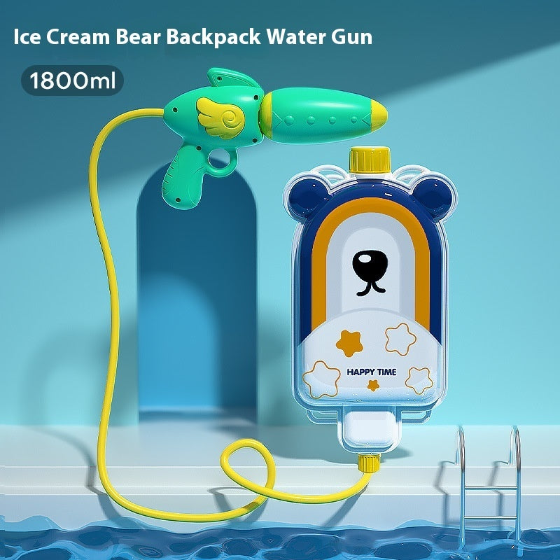 Kinder Cartoon Rucksack Wasser pistole Wasser Strand Spielzeug