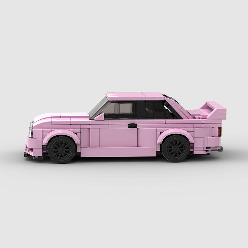 Rennmodell E30 M3 MOC Kleine Partikel Zusammengebautes Bausteinspielzeug