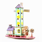 Holz Jigsaw Puzzle (kindliche cottage) 3D drei dimensional Jigsaw Puzzle Children''s geistigen spielzeug und kleine geschenke großhandel