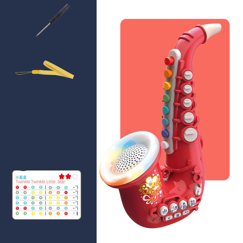 Kinder Simulation Elektrische Saxophon Trompete Klarinette Frühen Bildung Musik Spielzeug