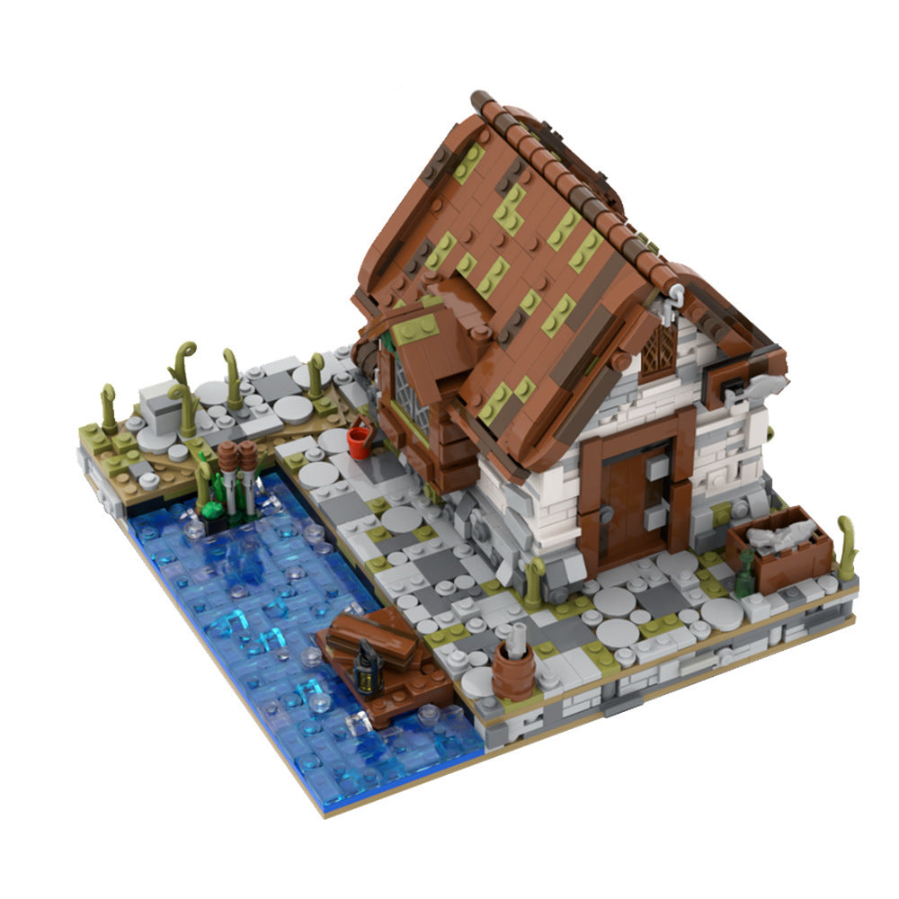Seaside Fishing House Bausteine Modell Montage Spielzeug