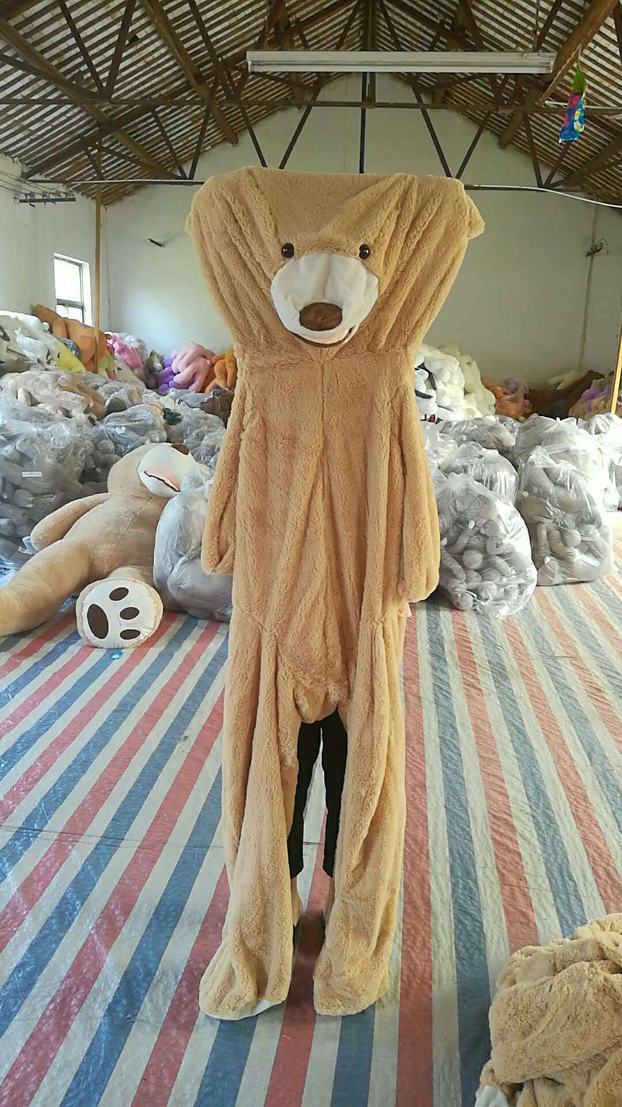 Verarbeitung export plüsch spielzeug bär teddybär Amerikanischen big bear leder shell fabrik direkt eine generation