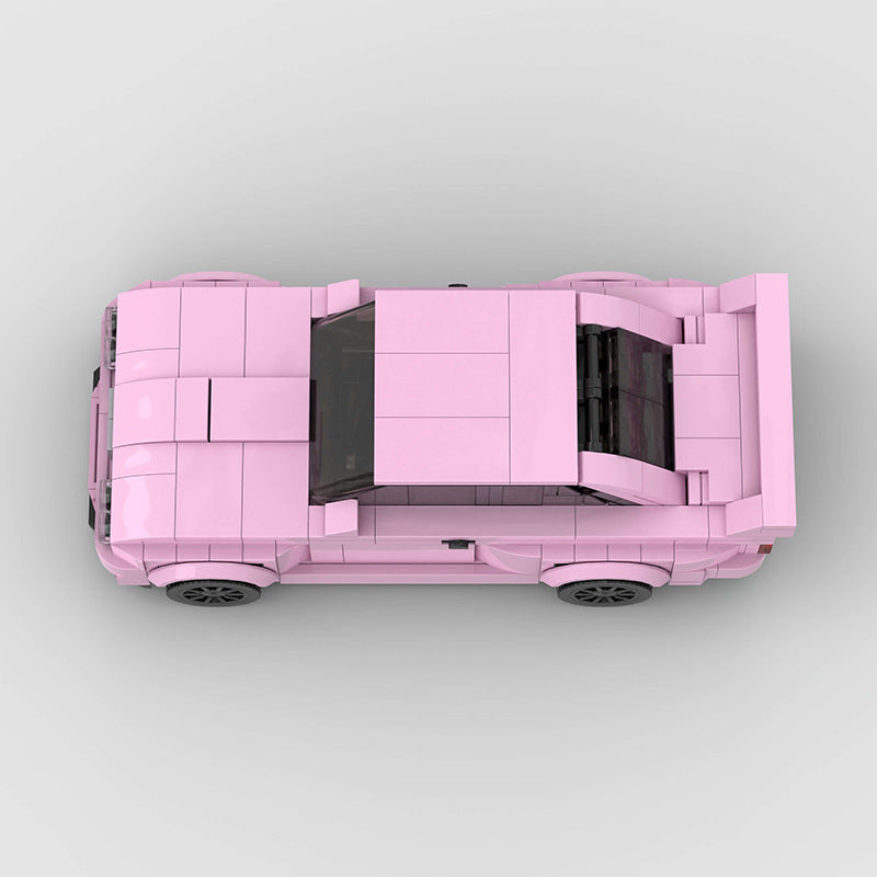 Rennmodell E30 M3 MOC Kleine Partikel Zusammengebautes Bausteinspielzeug