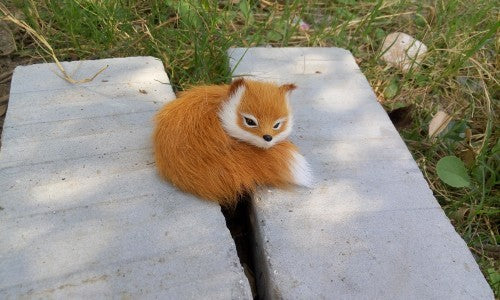 Pelz Simulation Fuchs Foto Requisiten Plüsch Spielzeug