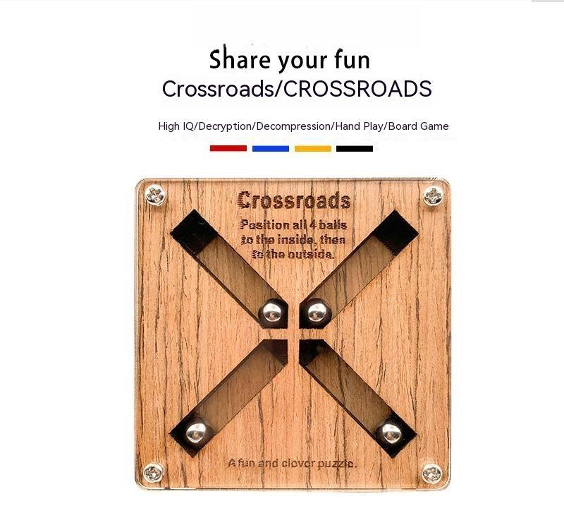 "Crossroad Super Schwierige Hohe IQ Gehirn Holz Schüler Kinder Pädagogisches Spielzeug"