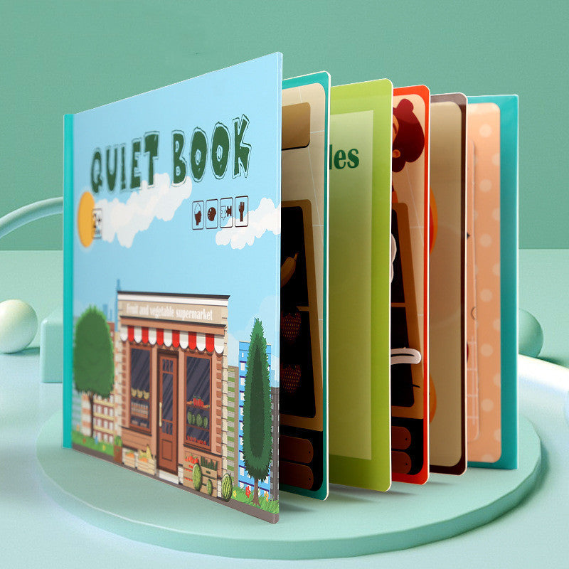Kinder Pädagogisches Spielzeug Wiederholt Klebte Bücher Zu Lesen