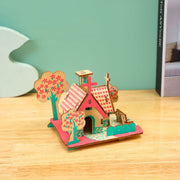 3D Drei-dimensionale Laser Haus Puzzle Montage Handgemachte Holz Spielzeug