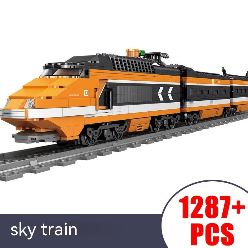 mytooy Modellzug mit Schienen Klemmbausteine