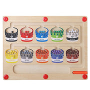 Magnetische Perlen aus Holz Kinder denken pädagogisches Spielzeug