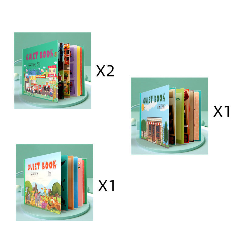 Kinder Pädagogisches Spielzeug Wiederholt Klebte Bücher Zu Lesen