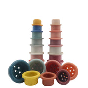 Baby Interaktive Jenga Kinder Silikon Säugling Pädagogisches Spielzeug