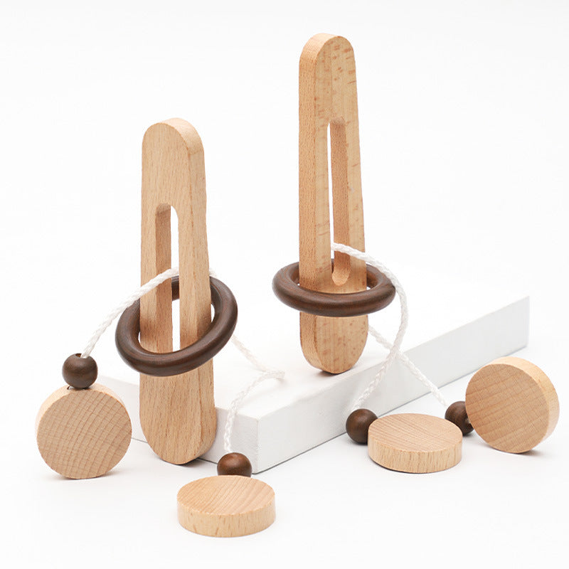 Holz Magische Ring Flucht Zu Lösen Die Ring Geistigen Spielzeug