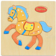 Holz drei dimensionales Kinderspiel zeug