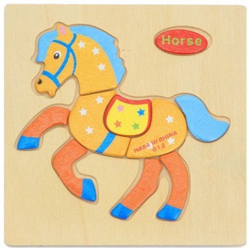 Holz drei dimensionales Kinderspiel zeug