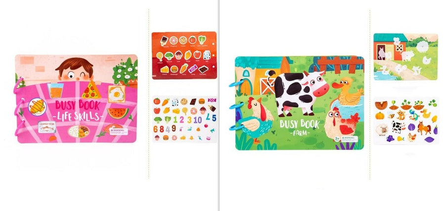 Kinder geschäftige Buch pädagogisches Spielzeug Wiederholte Paste Mein Shop