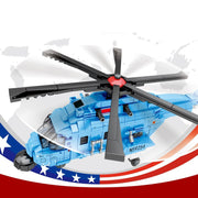 Gebäude Block Aircraft Military Serie Große Transport Montage Spielzeug