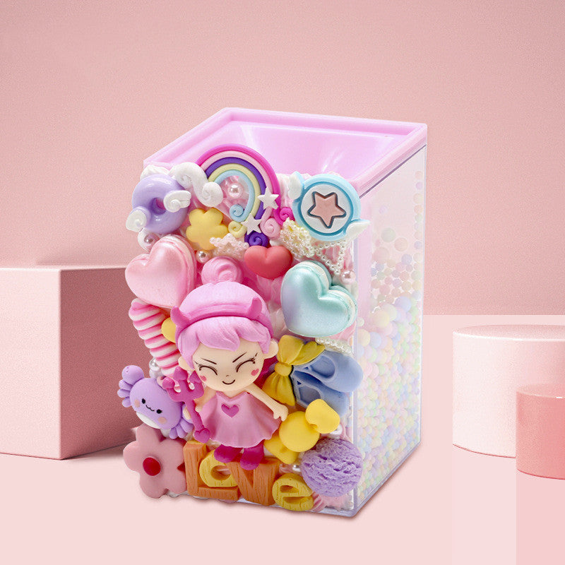 Starry Stifthalter Creme-Kleber Kleine Accessoires Handgefertigte Kinderspielzeuge"