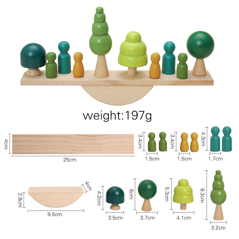 Buche Holz Pilz Gestapelt Baby Frühe Bildung Puzzle Block Spielzeug