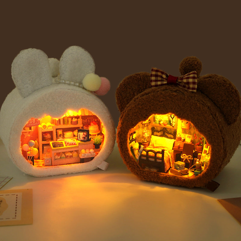 Miniature Building Model Assembled Furry Toys Mein Shop