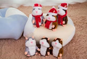 16cm Weihnachten Reden Hamster Plüsch Spielzeug Interaktive Sound Record Plüsch Hamster Stofftiere für Kinder Kinder Weihnachten Geschenk