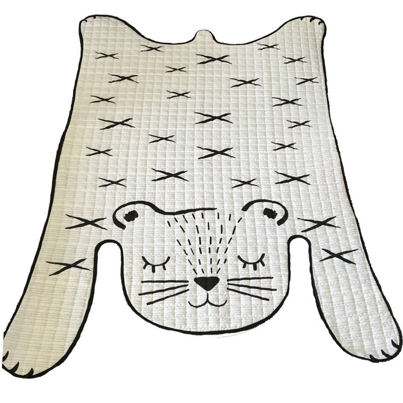 Spielzeug Baby Spielen Matte Kinder Teppich Weiß Tiger Plüsch Teppiche Für Liveing Zimmer Dekoration Fußmatten Entwicklung Matte Für Kinder
